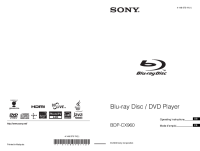 Sony BDP-CX960 - Owners Manual-0